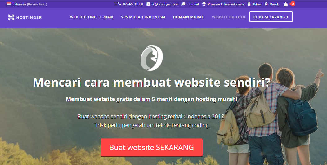 membuat website builder