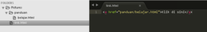 cara membuat link html dengan tag a