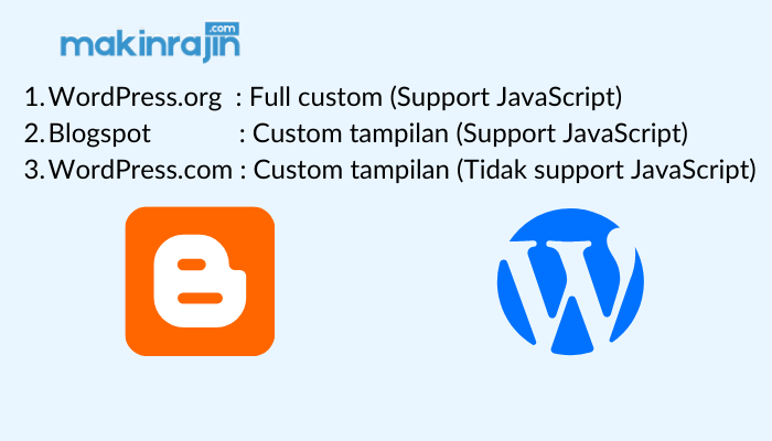 beda wordpress dan blogspot