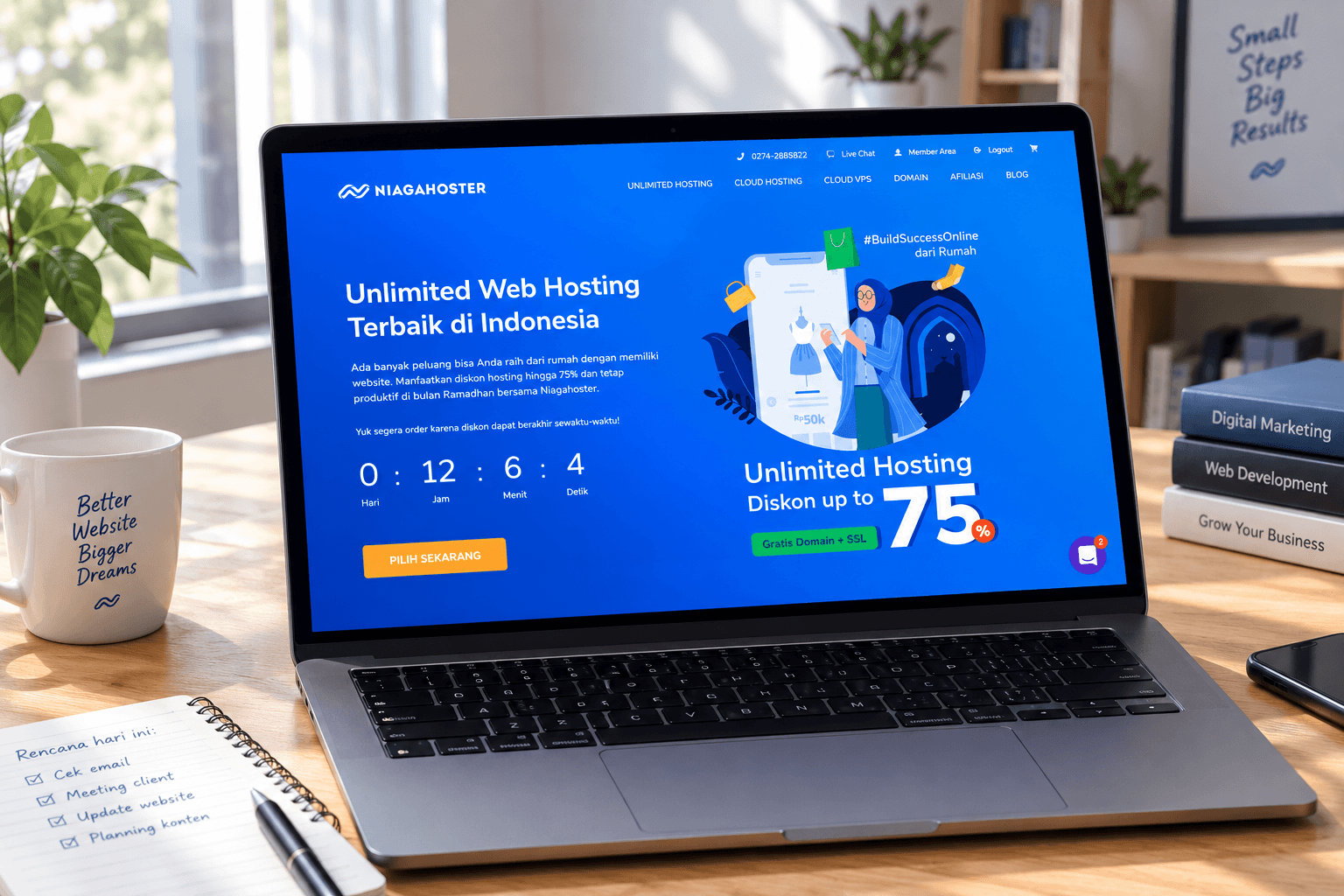 Niagahoster: Tingkatkan Peringkat Website dengan Makinrajin
