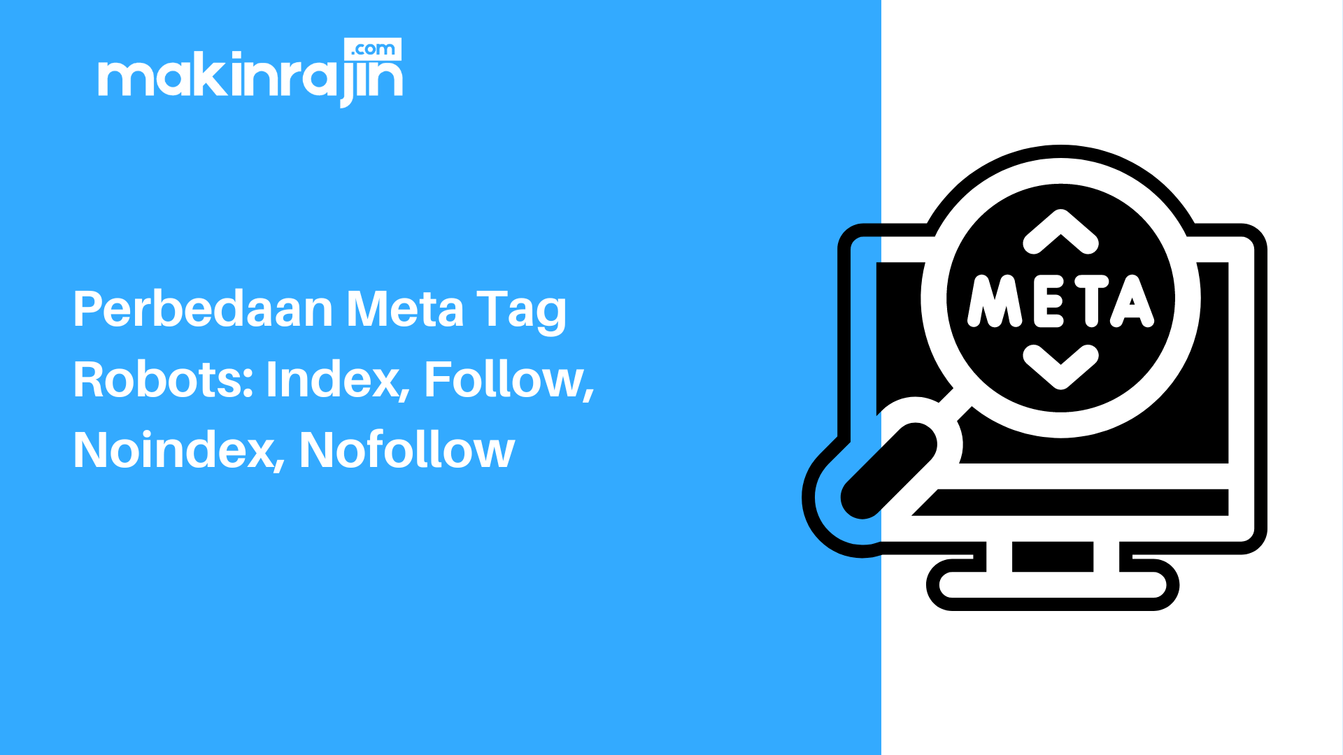Perbedaan Meta Tag Robots: Index, Follow, Noindex, Nofollow