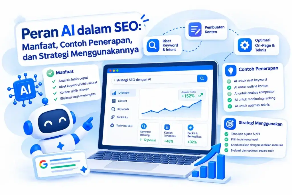 Peran AI dalam SEO Manfaat, Contoh Penerapan, dan Strategi Menggunakannya