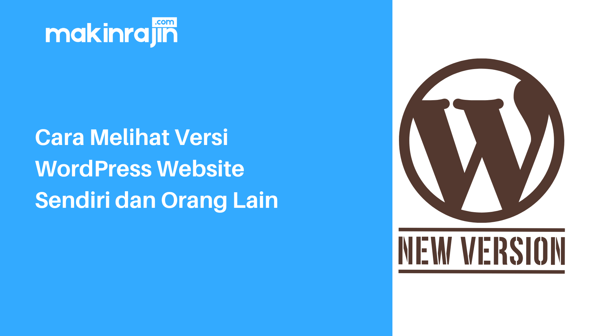 Cara Melihat Versi WordPress Website Sendiri dan Orang Lain