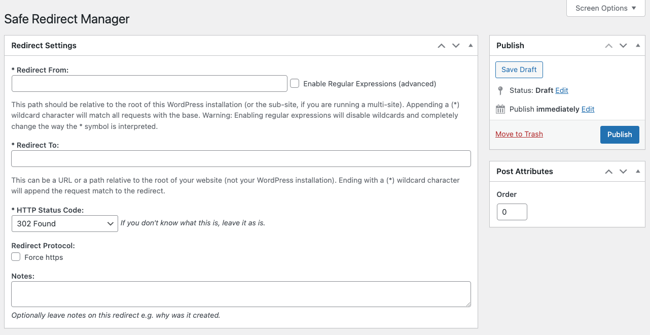 Safe Redirect Manager