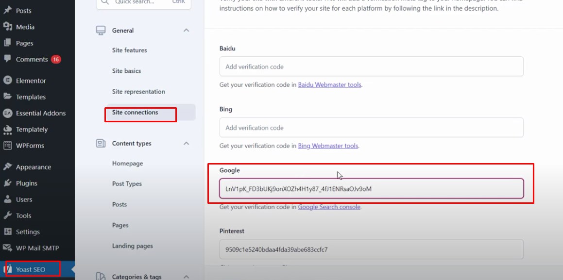 Cara verifikasi GSC via Yoast SEO