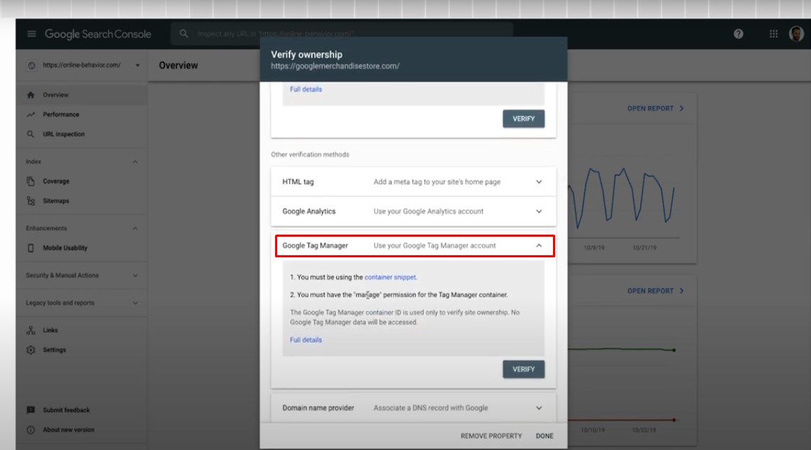 Verifikasi GSC dengan Google Tag Manager