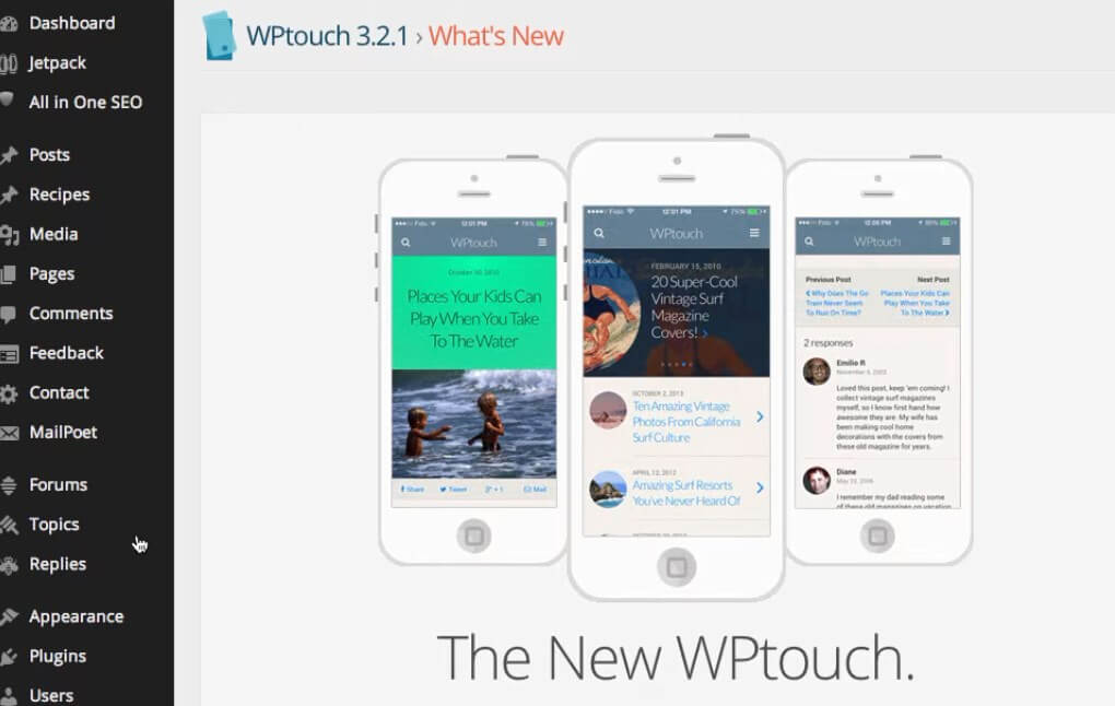 WPTouch Mobile
