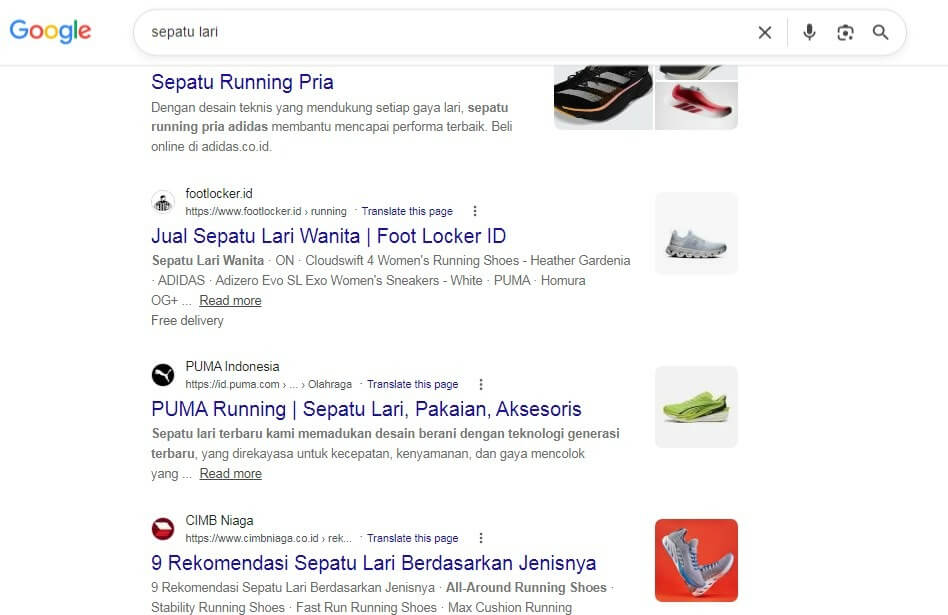 Dominasi entitas besar pada hasil pencarian keyword umum
